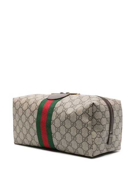 gucci flannel wash bag.